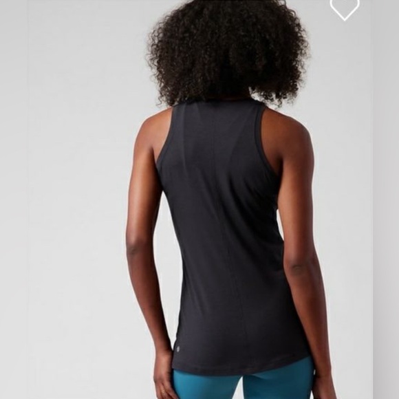 Athleta Women’s Radiate Twist Tank Top Cami Long Black Soft Tencel/Modal Blend M - Picture 2 of 11